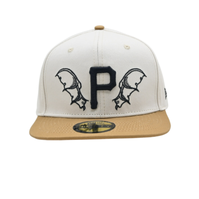 کلاه کپ P طرح خاص رنگ کرم