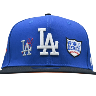 کلاه کپ فیت بک آبی LA