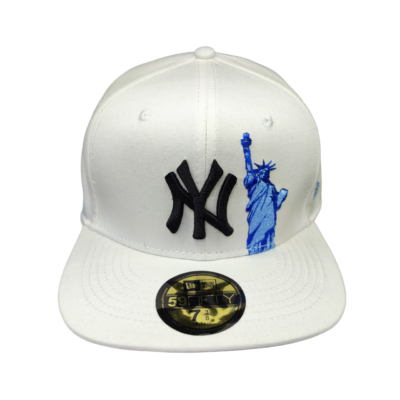 کلاه کپ فیت بک سفید NY